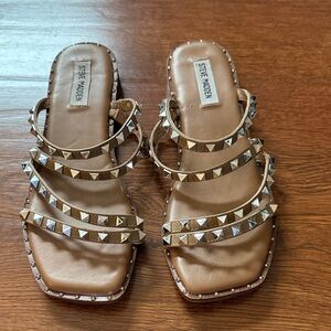 Steve Madden Tan Studded Women's Sandals